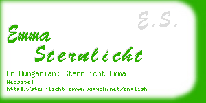 emma sternlicht business card